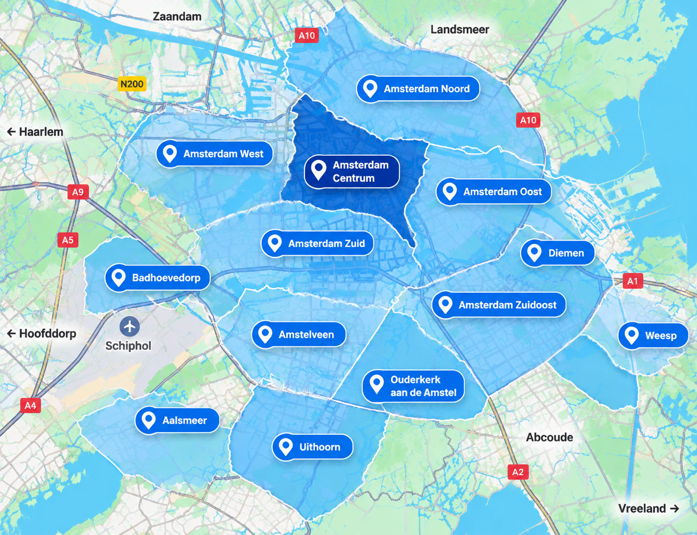 Werkgebied van Loodgieter Amsterdam 24